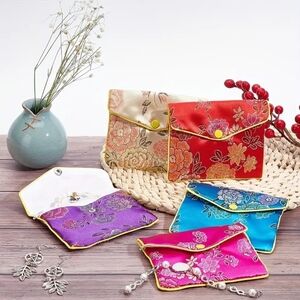 0016. 3 for $25 - New Floral Embroidered Clutch - Multicolor